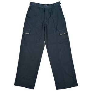 Vintage Anchor Blue Cargo Pants Mens 32x29 Navy Nylon Y2K Skater Utility